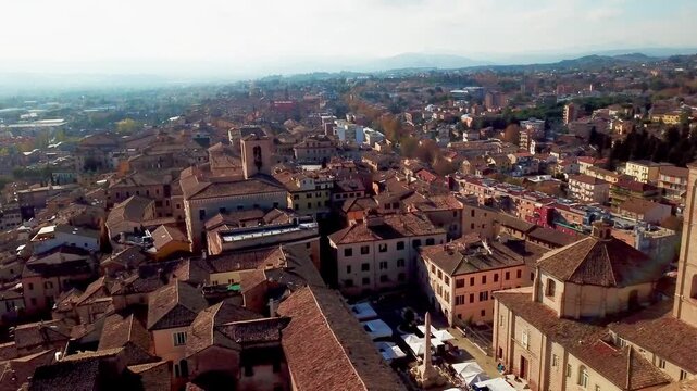 jesi, Italy, city view, medieval city, medieval walls, Medieval Architecture, Ancient History, OldTownCharm, Cobblestone Streets, Castle Life, Historical Gem, panorama, landscape, aerial shot, Travel