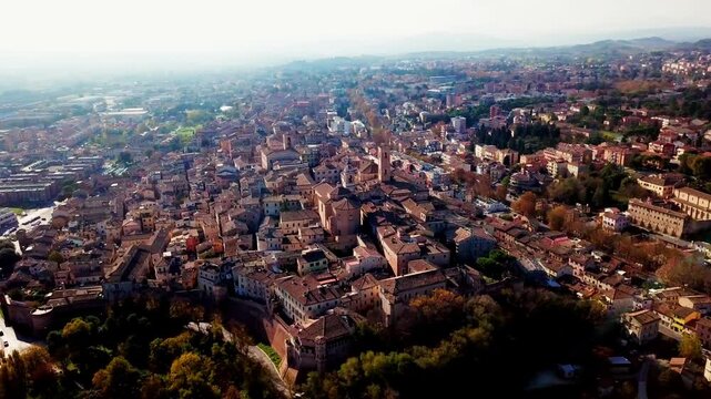 jesi, Italy, city view, medieval city, medieval walls, Medieval Architecture, Ancient History, OldTownCharm, Cobblestone Streets, Castle Life, Historical Gem, panorama, landscape, aerial shot, Travel