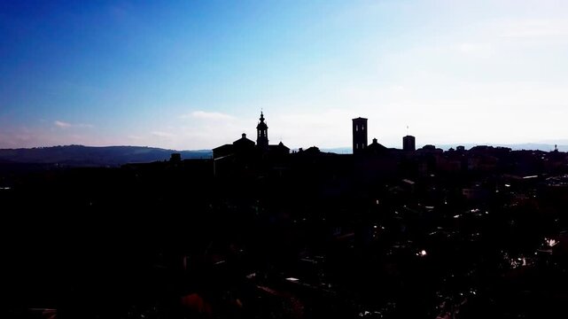 jesi, Italy, city view, medieval city, medieval walls, Medieval Architecture, Ancient History, OldTownCharm, Cobblestone Streets, Castle Life, Historical Gem, panorama, landscape, aerial shot, Travel