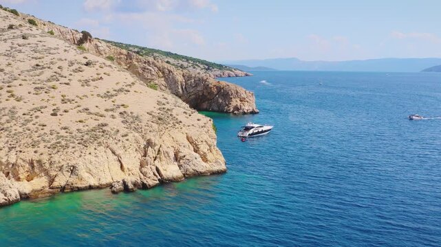 Rocky Adriatic coast near Zlata Beach