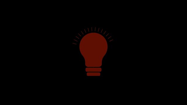 Light bulb icon vector isolated on white background representing idea, creativity, innovation and inspiration concept. Ideal for business, startup, education, marketing, brainstorming