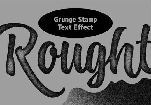 Grunge Stamp Text Effect