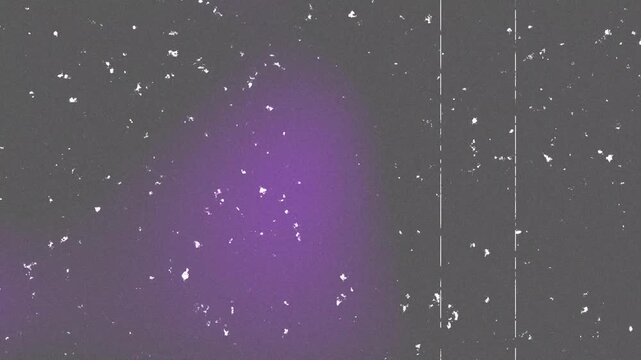 Film grain and light leaks purple with vertical lines and white specks. Suitable for presentations, overlays, and retro designs.