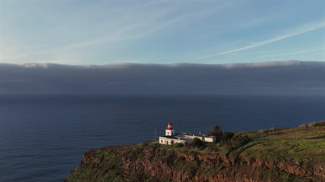 Sunset at Miradouro Farol da Ponta do Pargo, Madeira islands, Portugal