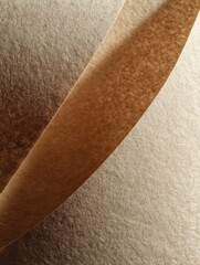 Fototapeta premium Macro View of Organic Paper Texture With Soft Side Light and Subtle Shadows Creating a Warm Neutral Composition for a Minimal Design