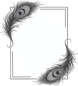 peacock feather border