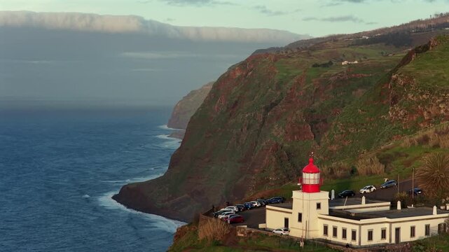 Sunset at Miradouro Farol da Ponta do Pargo, Madeira islands, Portugal