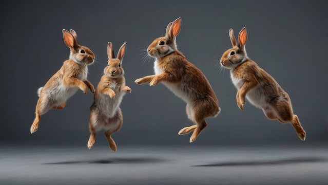 jumping rabbits
