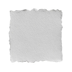 Square, off-white paper with uneven, textured edges