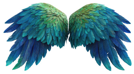Obraz premium Vibrant, detailed bird wings