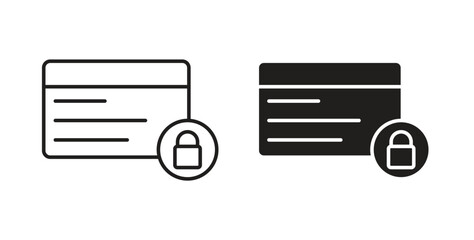 Obraz premium Credit limit icon vector Illustration and outline Icons. vector silhouette.
