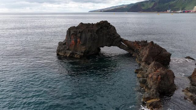 Elephant rock formation in Safari bay, Canical, Madeira islands, Portugal
The Elephant rock is a volcanic  geological formation. 
