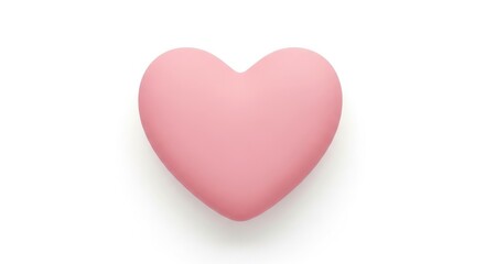 Obraz premium Shiny 3D red and pink heart illustrations isolated on a white background as romantic symbols of love and passion for a Valentine's Day wedding decoration