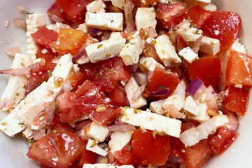 Fresh Tomato and Feta Salad with Herbs