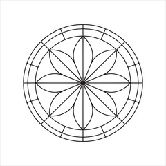 Fototapeta premium Ornate Geometric Mandalas and Symmetrical Interlocking Patterns