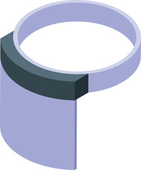 Plastic face shield protecting against infections, viruses and bacteria