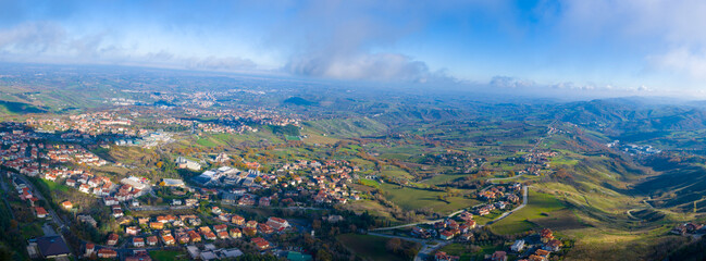 Widok z lotu ptaka na San Marino 2025 © Krzysiek Cegiełka