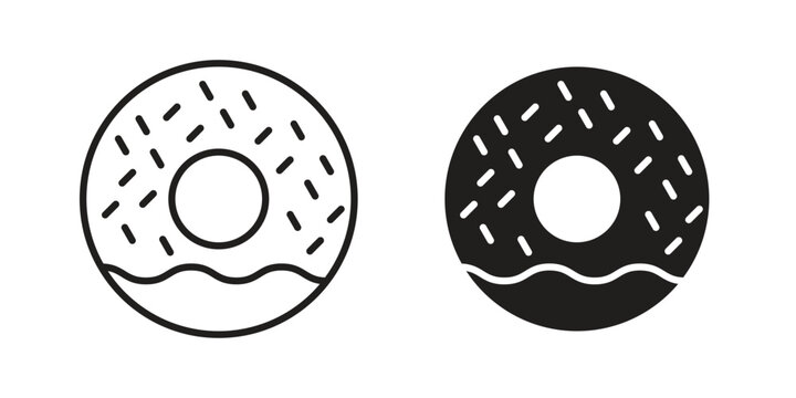 Donut icon vector design. Vector elements for infographic web