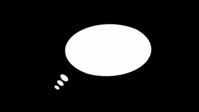 What's on your mind? Let your ideas float with this playful thought bubble.
