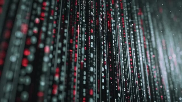 Abstrakte Code-Lichtmuster im KI-Stil