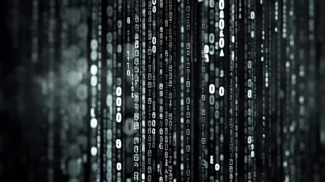 Abstrakte Code-Lichtmuster im KI-Stil