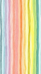 Vibrant Watercolor Vertical Rainbow Stripes Abstract Background