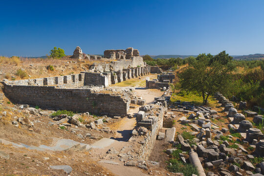 In the ruins of ancient Miletus town