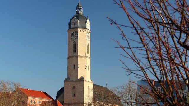 historic city jena in thuringia germany 4k 25fps video