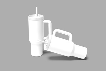 Fototapeta premium Blank Thumbler Mockup