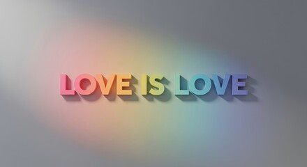 Fototapeta premium Equality and Diversity Love Typography