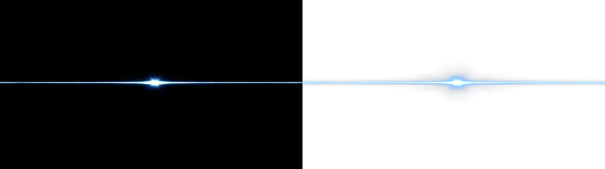 Obraz premium Bright light beam on a transparent background crossing between dark and light sides, showing contrast in light and shadow