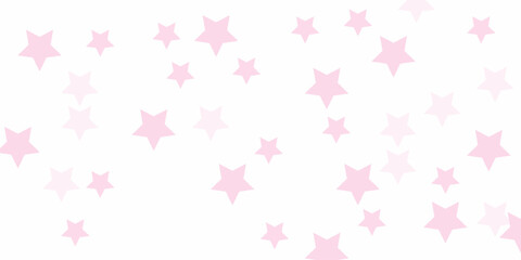 Naklejka premium Beautiful background pink stars with sparkles. Vector illustration