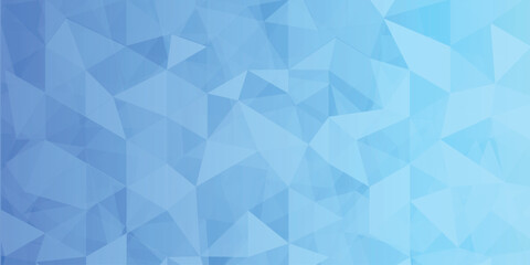 Fototapeta premium Abstract Blue Polygon Vector Background | Low Poly Geometric Gradient Design.