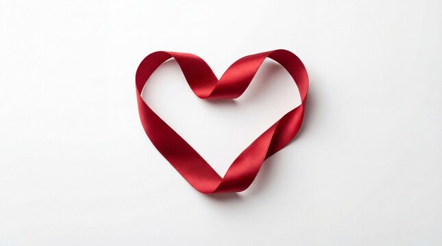 Love and Romance Concept with Flower Riban