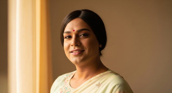 Inclusive Hijra Lifestyle Portrait