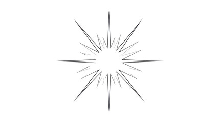 Obraz premium Starburst explosion of light with sharp edges