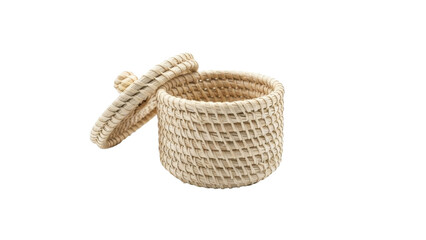 Woven Basket with Lid
