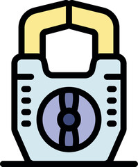 Combination padlock ensuring security and peace of mind, protecting privacy and valuable assets