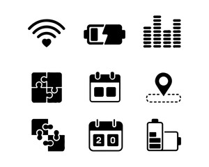 Creative and abstract Valentine&rsquo;s Day vector icons featuring symbolic hearts and modern love expressions.