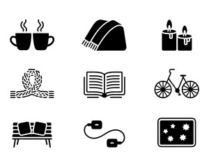 Valentine&rsquo;s Day emotional and memory-based vector icons symbolizing love, bonding, learning and shared moments.