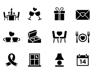 Abstract Valentine&rsquo;s Day love vector icons featuring creative heart symbols and modern romantic elements.