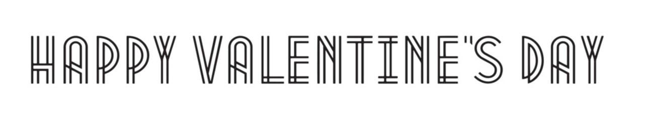 Happy Valentine's Day Elegant Calligraphy