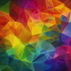 Obraz premium Abstract Delaunay Voronoi trianglify color diagram