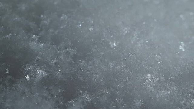 Macro video capturing the atmosphere of winter. Soft light, shimmering snow and ice textures create a calm seasonal mood, perfect for cinematic backgrounds and storytelling visuals.