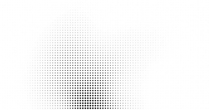 Minimal halftone dot pattern with bottom density fade and clean monochrome texture