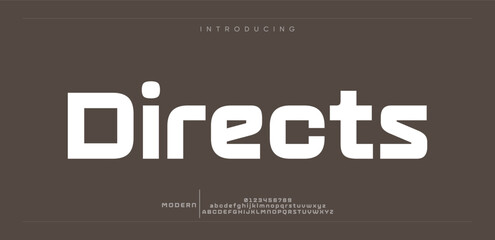 Obraz premium Directs Font Calligraphy Logotype Script Brush Font Type Font lettering handwritten