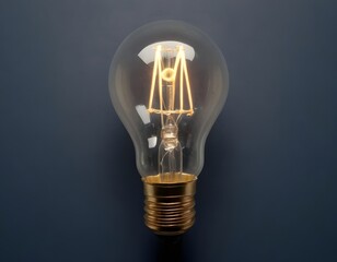 Light yellow Bulb Idea Concept for Business, Creativity, Innovation and Problem Solving