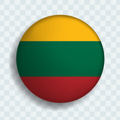 Obraz premium Lithuania round ball