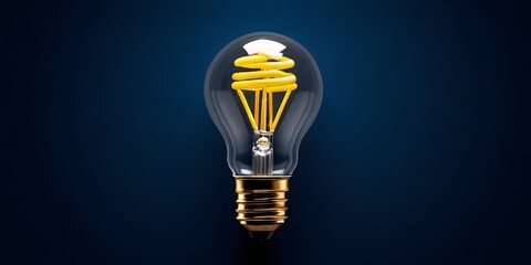 Light yellow Bulb Idea Concept for Business, Creativity, Innovation and Problem Solving
