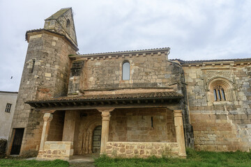 Exterior view of San Vicente Martir Church in Vega de Bur Palencia